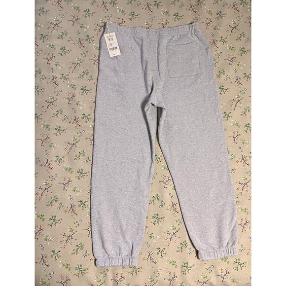 MATE the Label Mens Organic Fleece Relaxed Fit Sweatpant Heather Gray Large FLAW - Picture 6 of 11